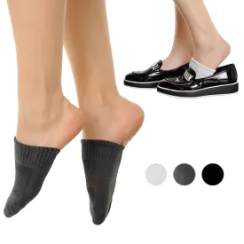 12 Pairs Toe Topper Half Socks Mules Clogs Invisible Cotton Assorted One Size