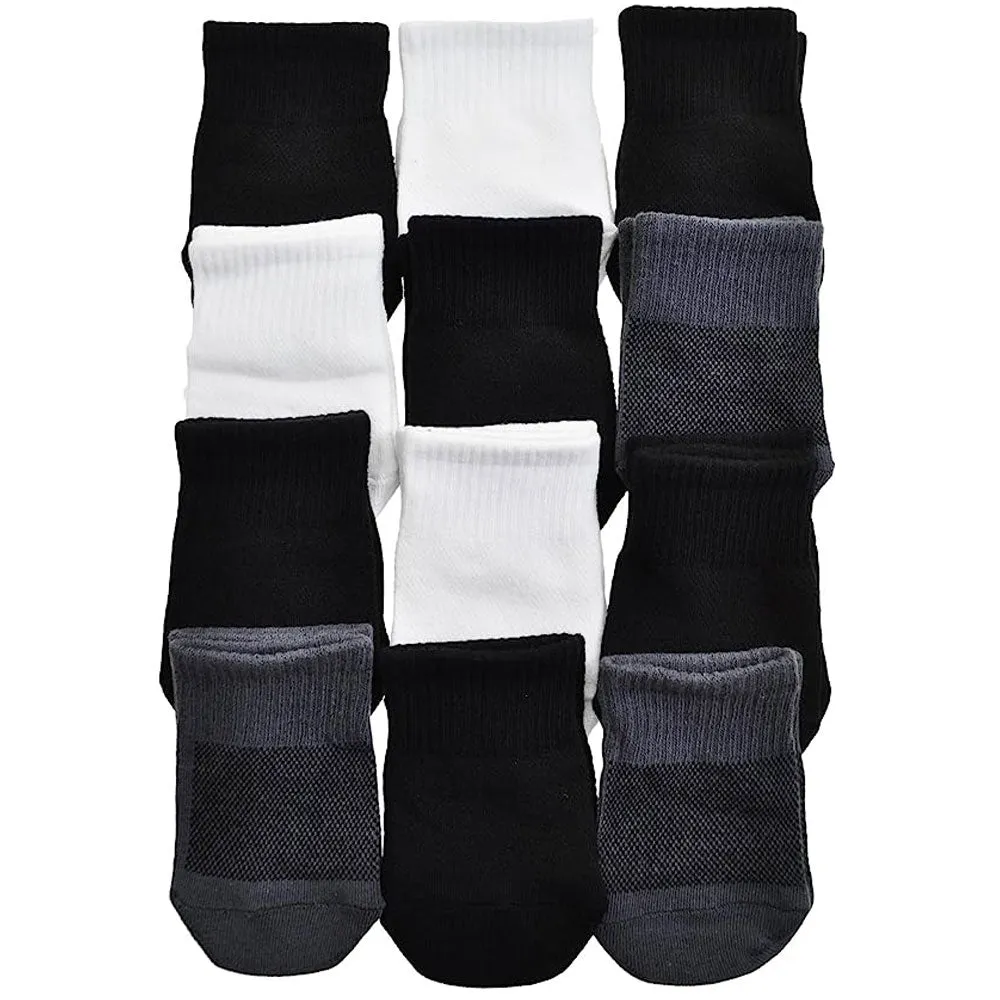 12 Pairs Toe Topper Half Socks Mules Clogs Invisible Cotton Assorted One Size