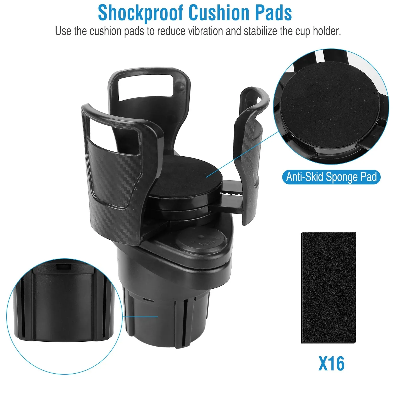 2-in-1 Car Cup Holder Extender