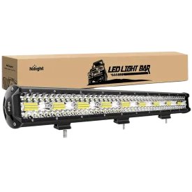 26 Inch 540W Triple Row Spot Flood LED Light Bar