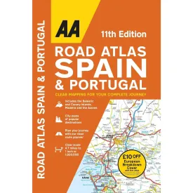 AA Road Atlas Spain & Portugal (11Th Edition) 9780749583446