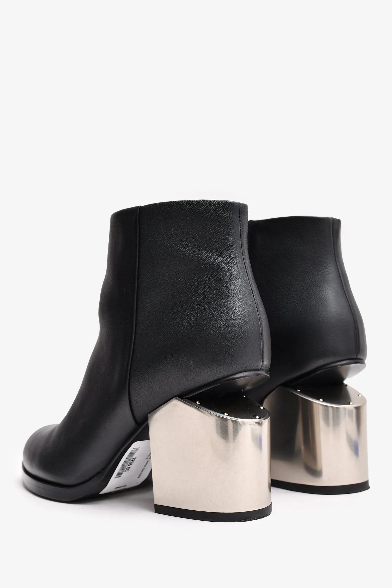 Alexander Wang Black Leather Gabi Ankle Boots Size 37.5