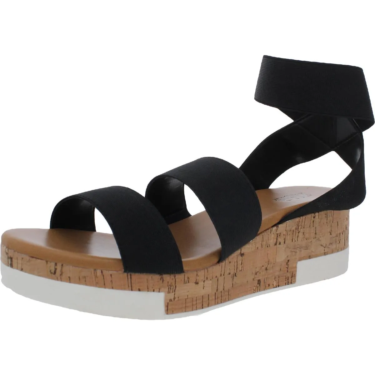 A.N.A. Womens Eliza Padded Insole Ankle Strap Wedge Sandals