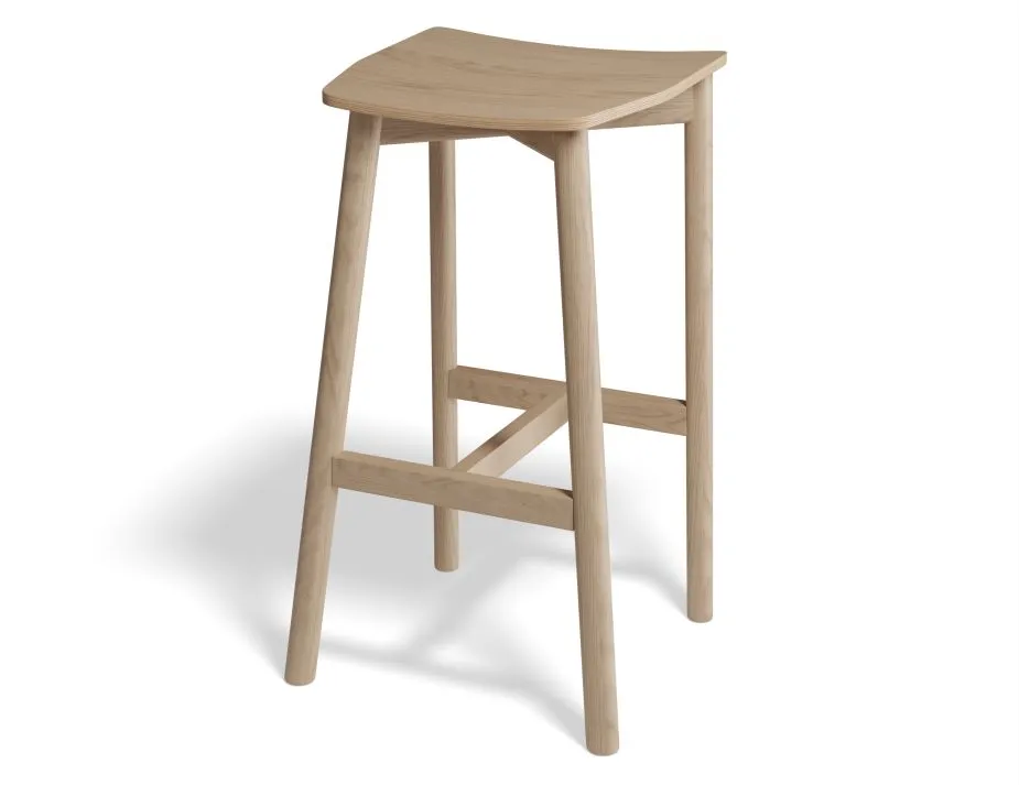 Andi Stool - Natural - Backless - 75cm Seat heigh (High Bar)