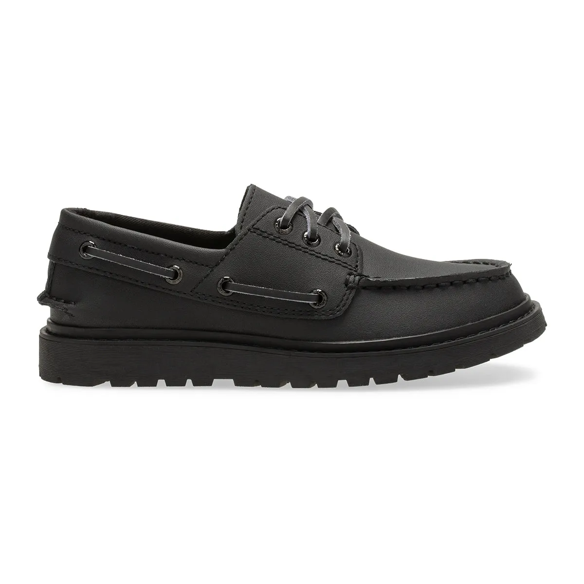 Authentic Original Twisted Lug Boat Shoe - Black - Boy's