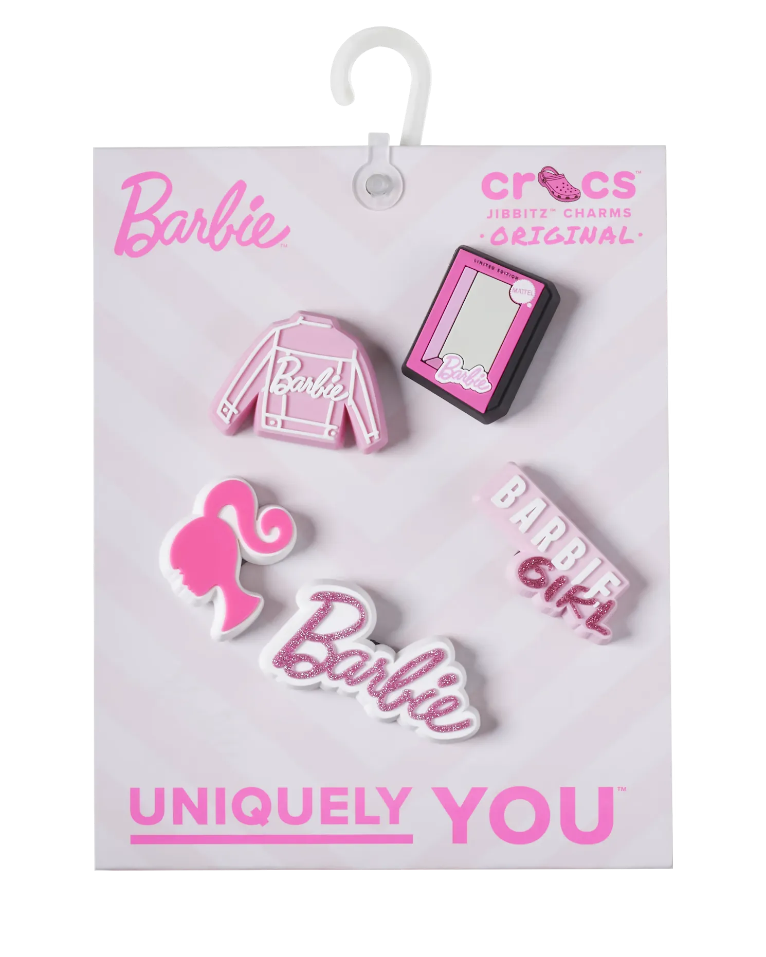 Barbie Pink Jibbitz (5 Pack) in Assorted