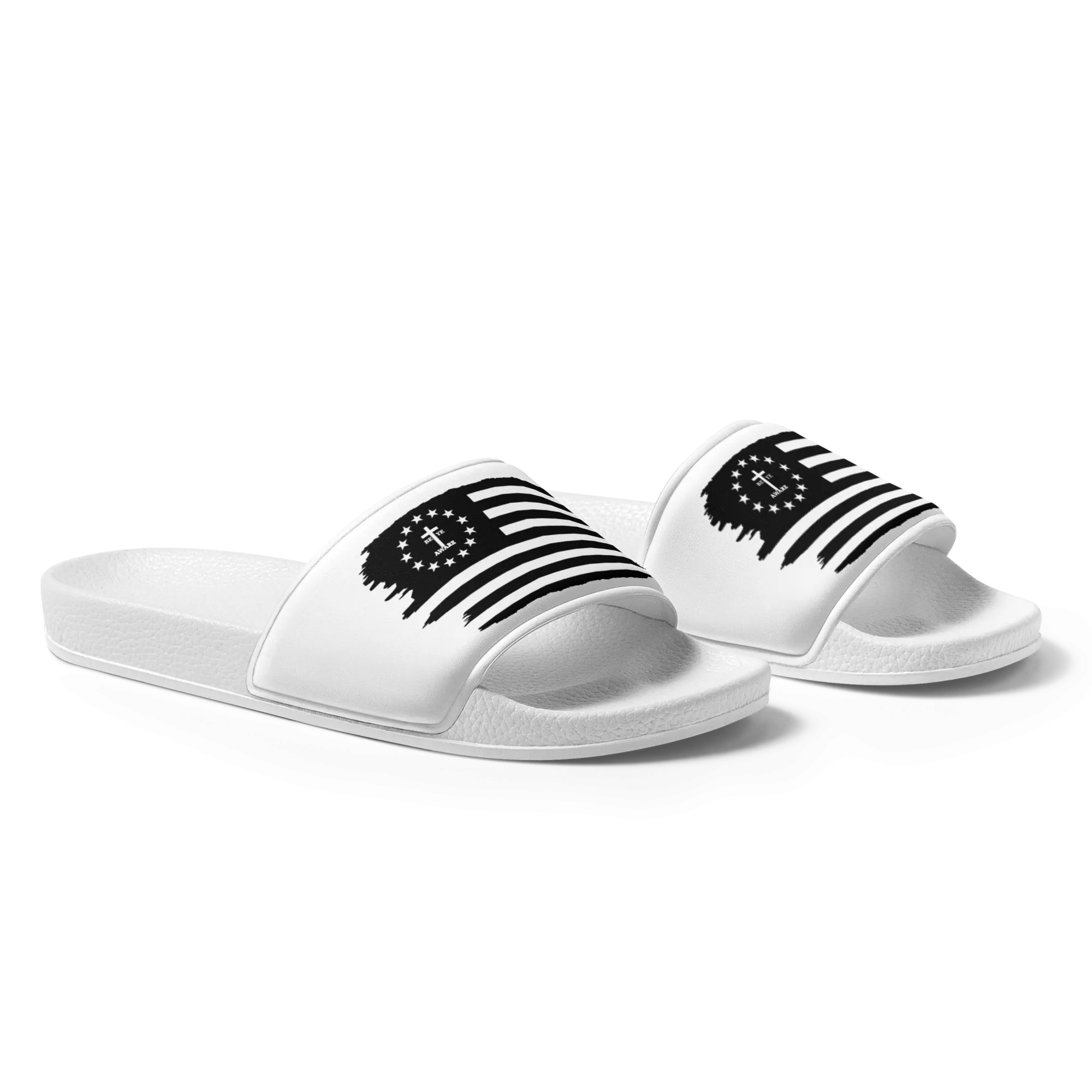 Be Ye AWARE All American Ladies Slides