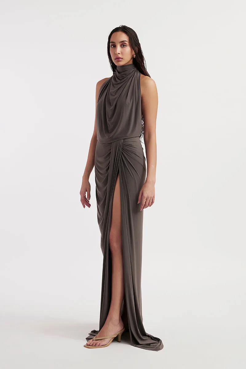 BEATRIX PURPLE DOVE MAXI DRESS