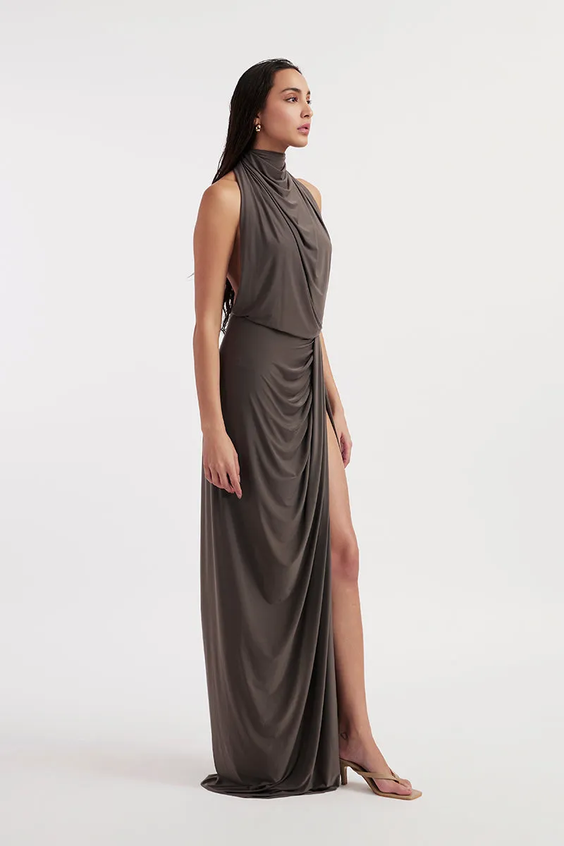 BEATRIX PURPLE DOVE MAXI DRESS
