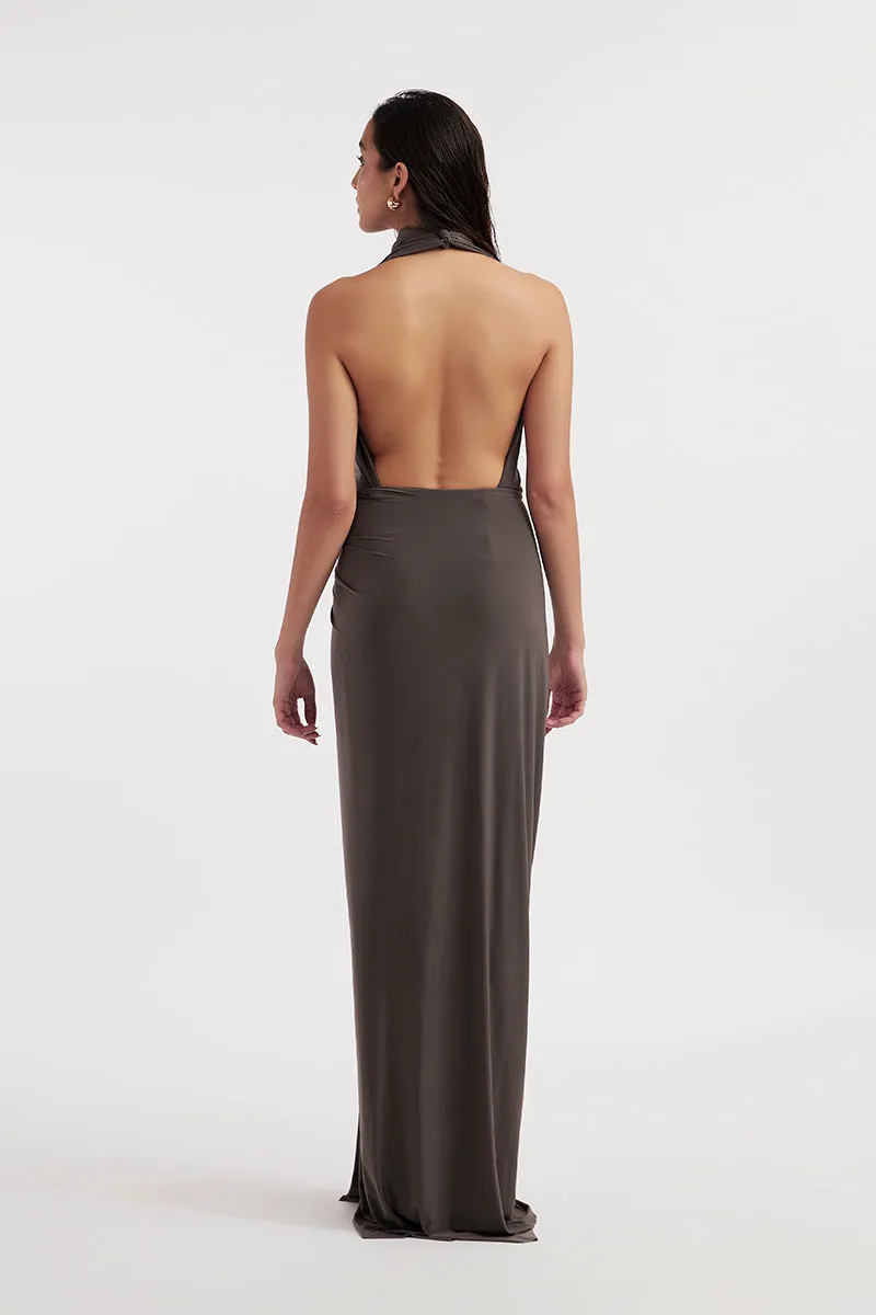 BEATRIX PURPLE DOVE MAXI DRESS