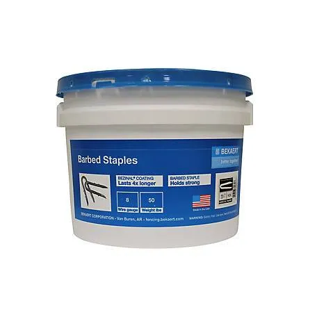 Bekaert Fence Staples Double Barb 1.5 in. 50 lb 147613