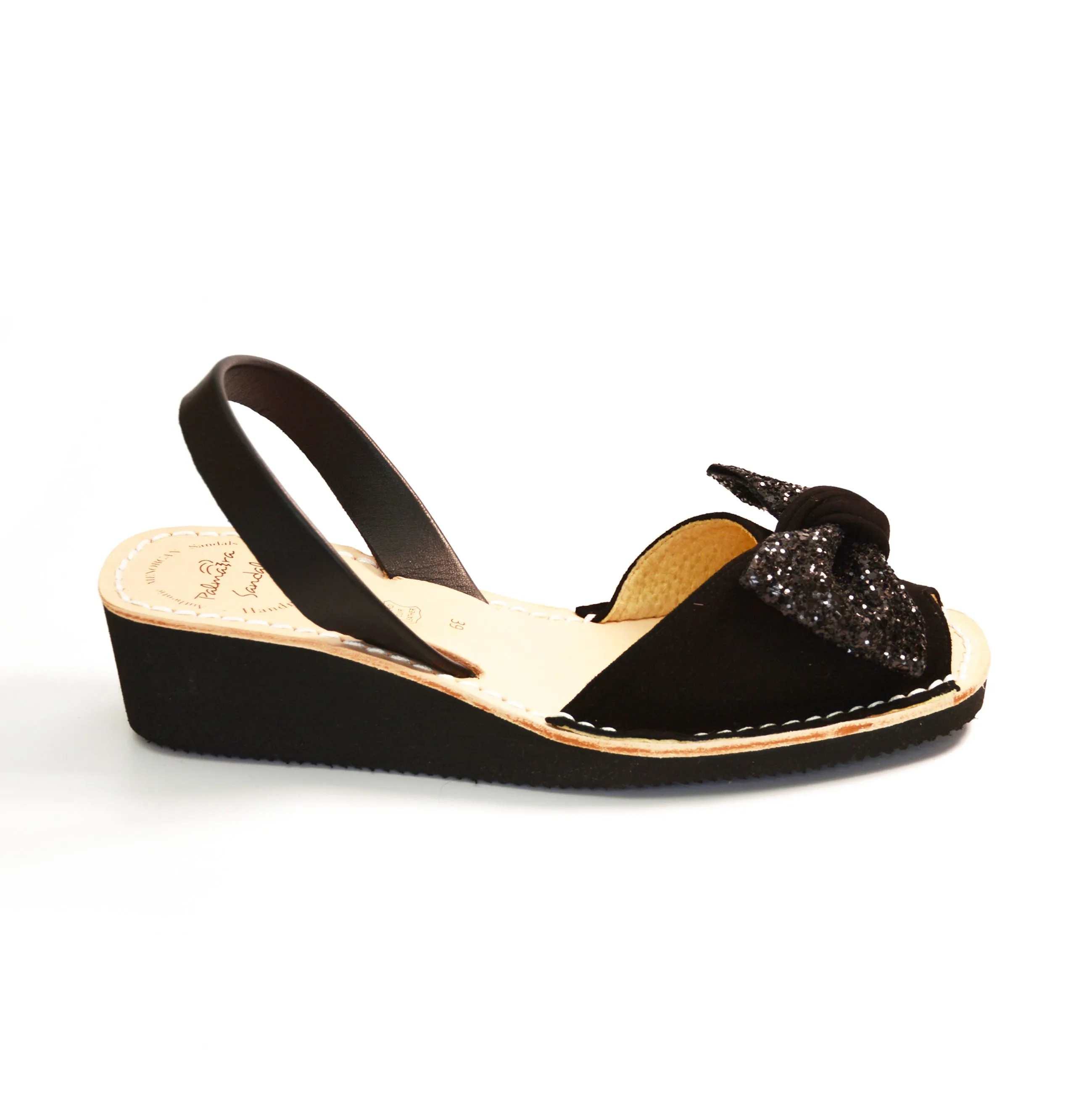Betsy Low Black Wedge