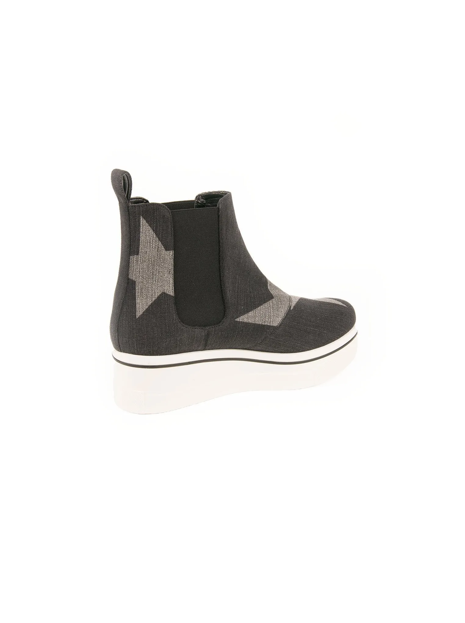 Binx Star High Top Platform Sneaker - Black / Gray