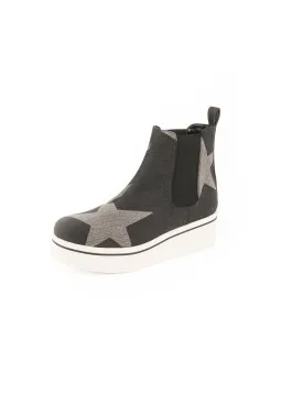 Binx Star High Top Platform Sneaker - Black / Gray