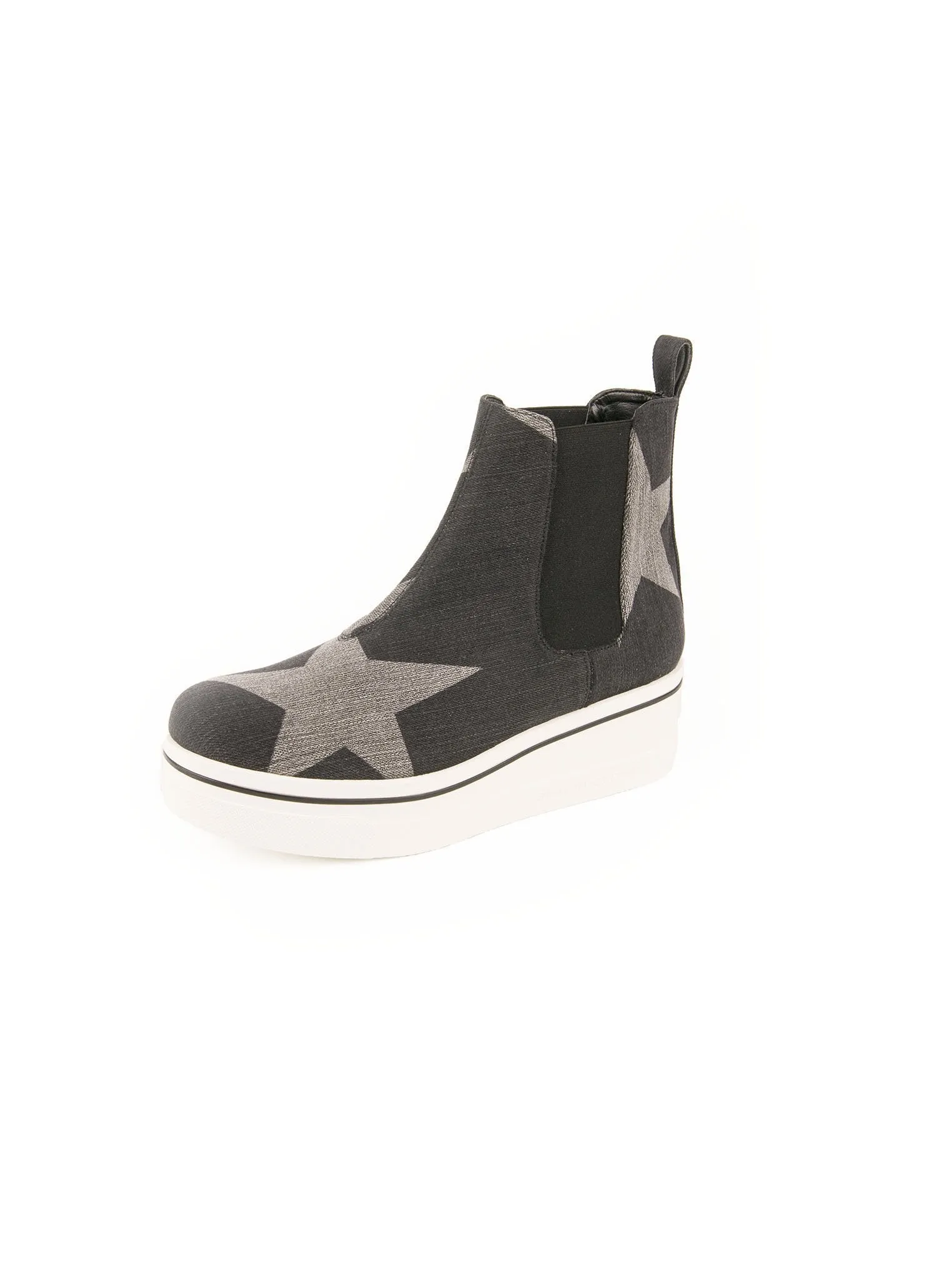 Binx Star High Top Platform Sneaker - Black / Gray