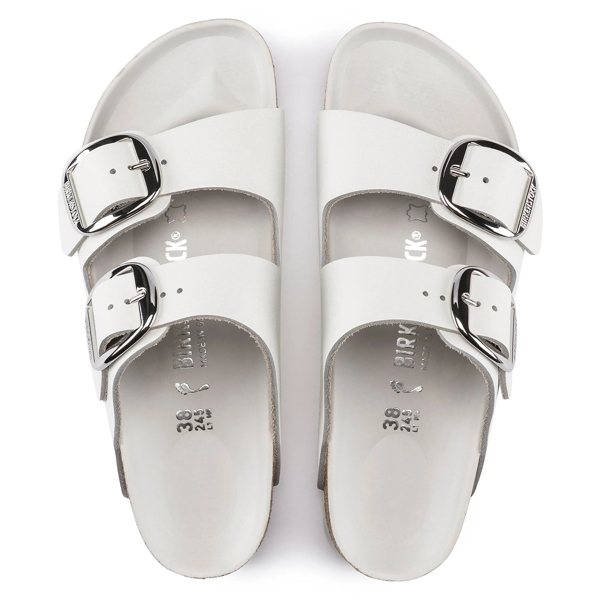 Birkenstock Arizona Big Buckle Oiled Leather in White