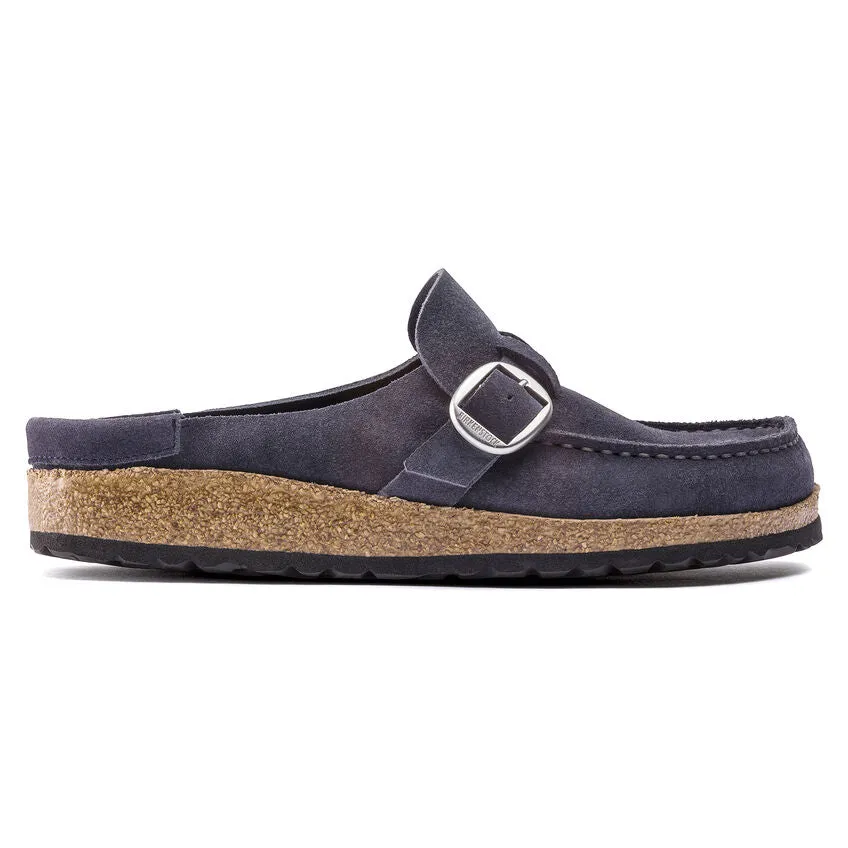Birkenstock Buckley Suede Leather Clog in Navy Night