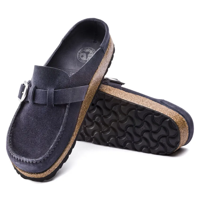 Birkenstock Buckley Suede Leather Clog in Navy Night