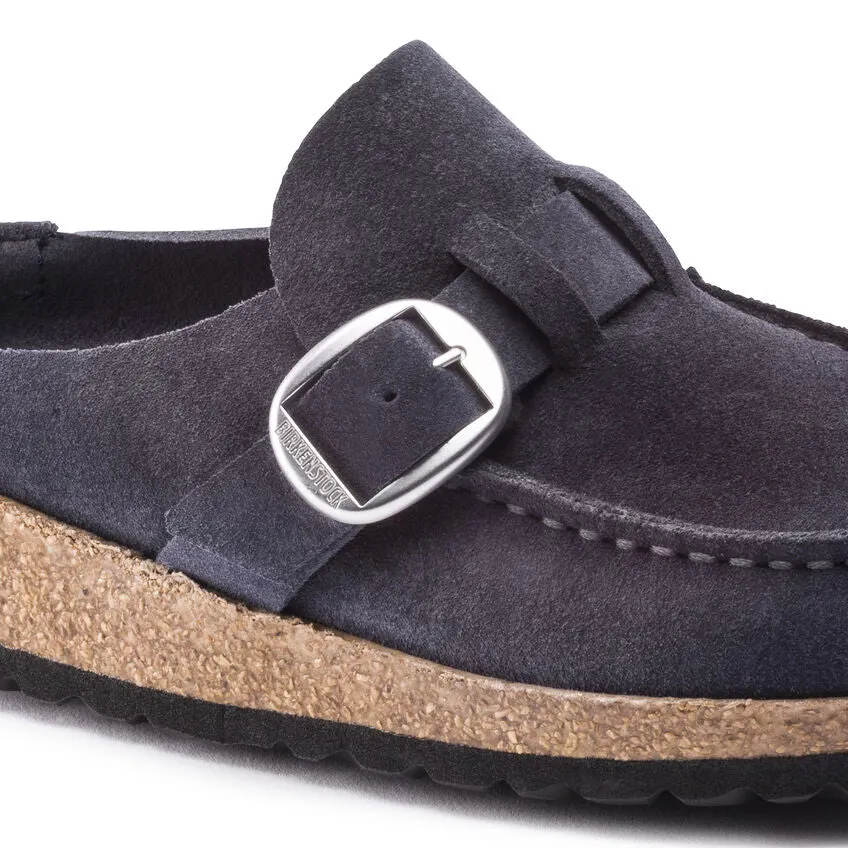 Birkenstock Buckley Suede Leather Clog in Navy Night