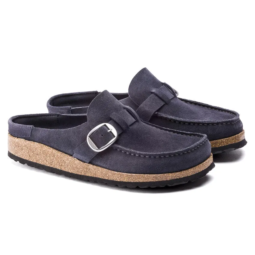 Birkenstock Buckley Suede Leather Clog in Navy Night