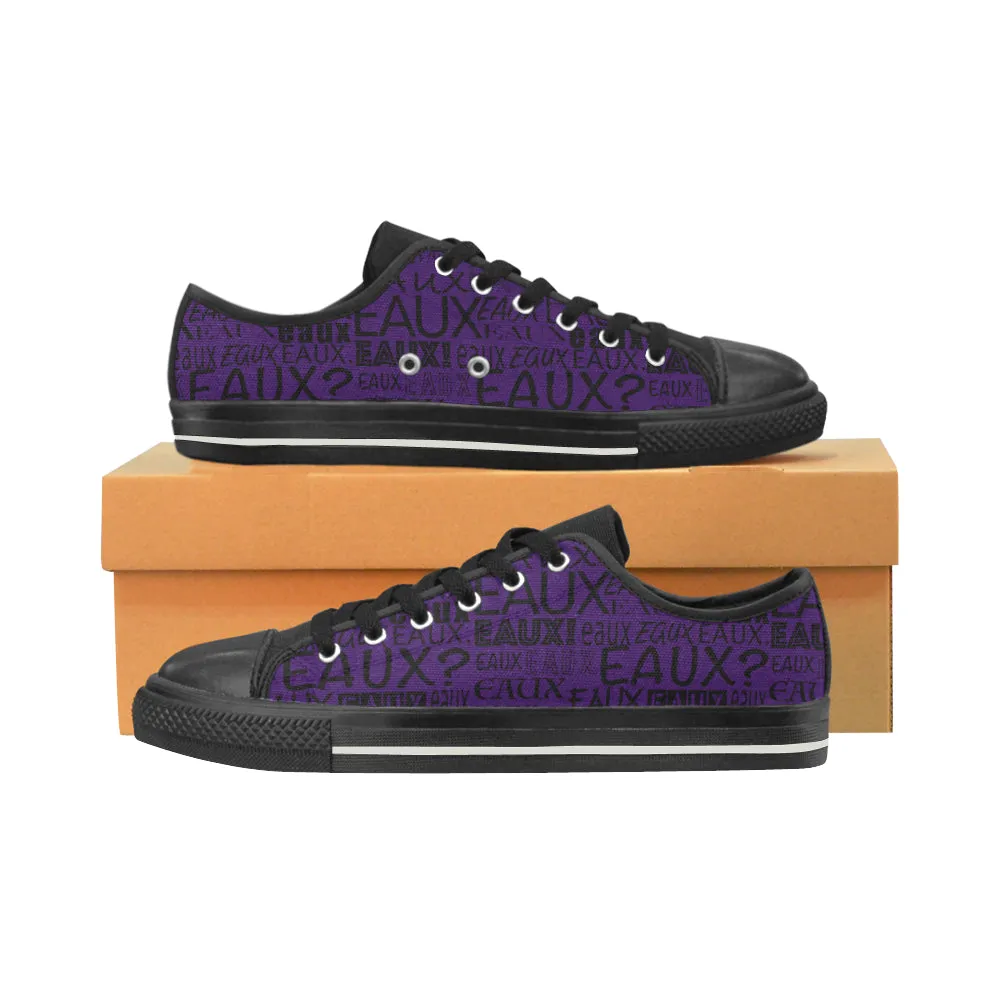 BLACK ALLEAUXVER MEN'S LO-TOP SHOES