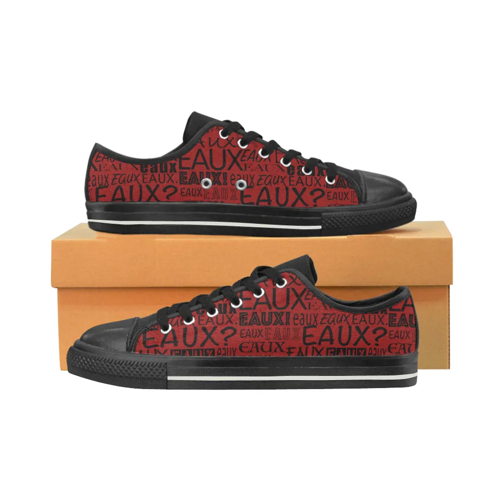 BLACK ALLEAUXVER MEN'S LO-TOP SHOES