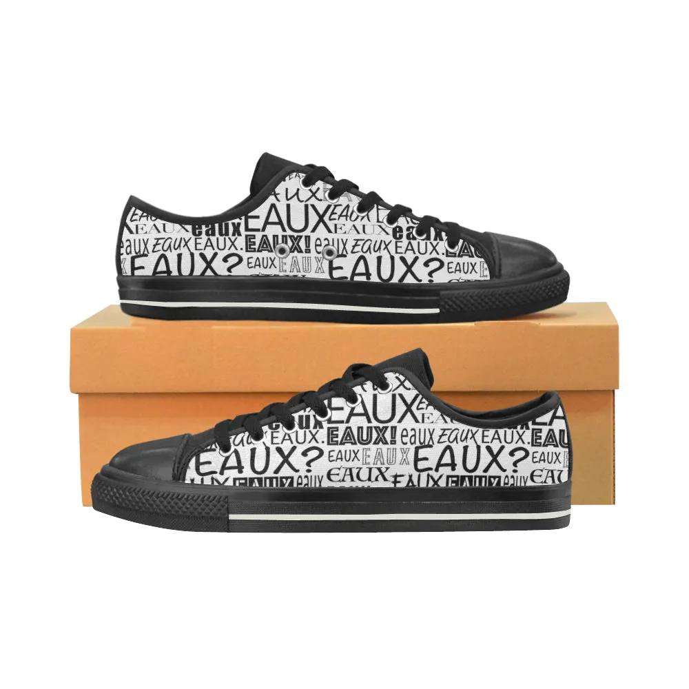 BLACK ALLEAUXVER MEN'S LO-TOP SHOES