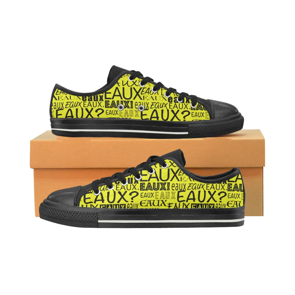 BLACK ALLEAUXVER MEN'S LO-TOP SHOES