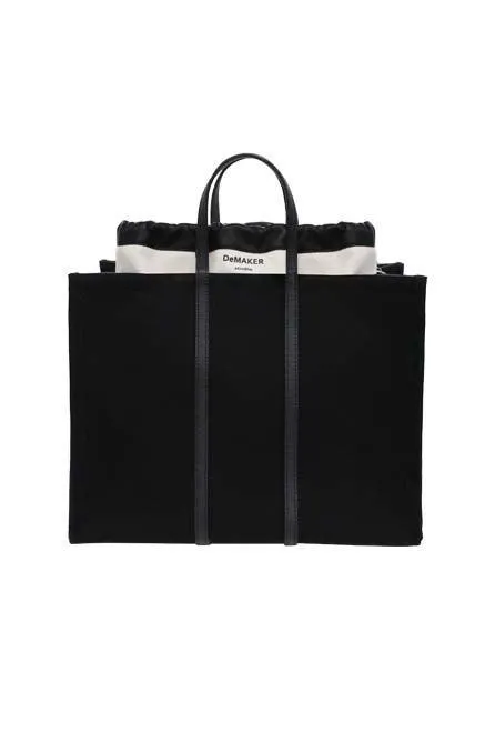 Black Canvas New Vase Bag