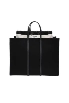 Black Canvas New Vase Bag