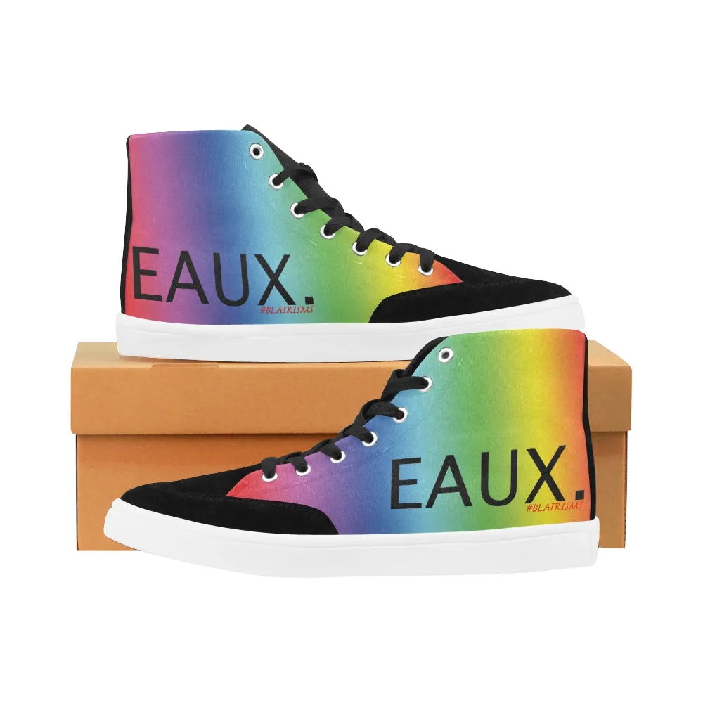 BLACK EAUX. MEN'S HI-TOP SHOES