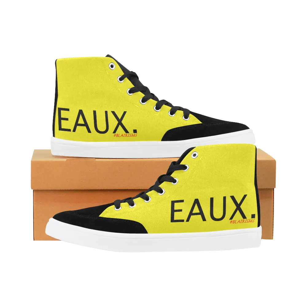BLACK EAUX. MEN'S HI-TOP SHOES