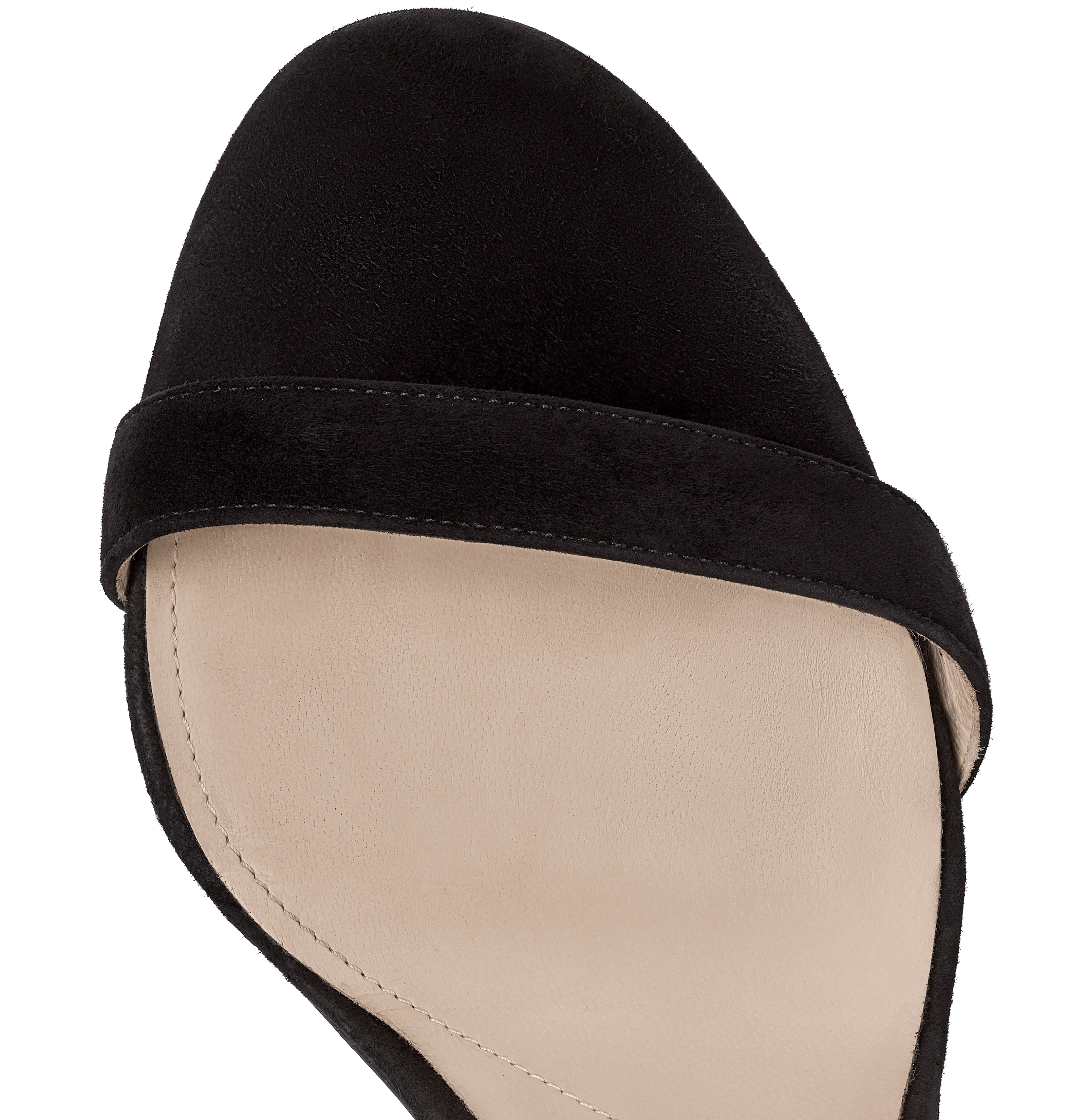 Black Suede Strap Sandals