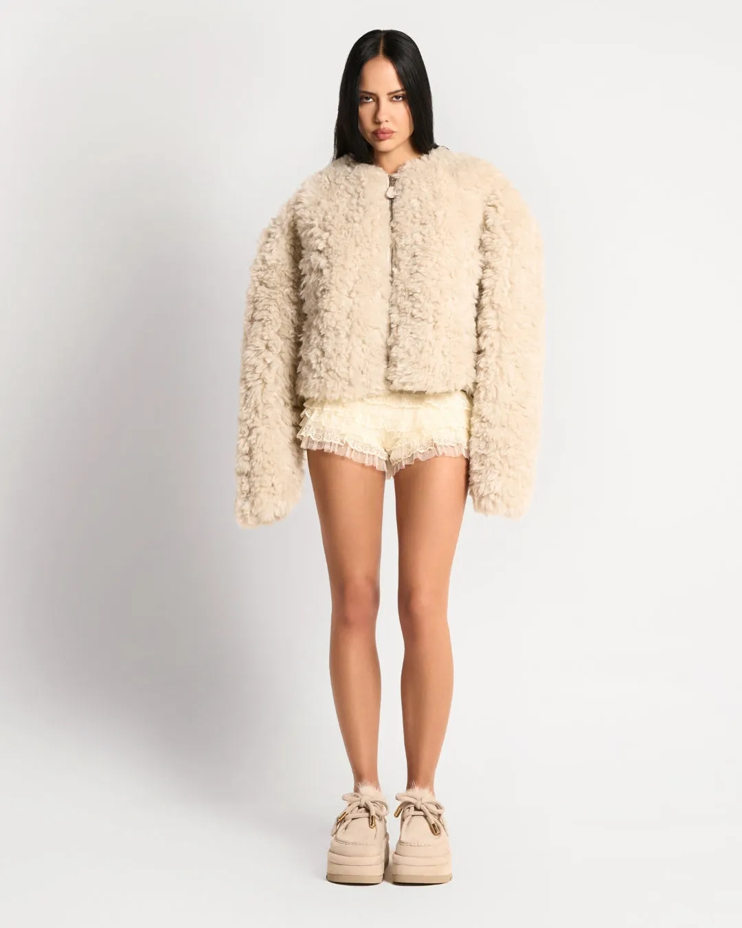 Blizzard Ice Suede/Faux Fur