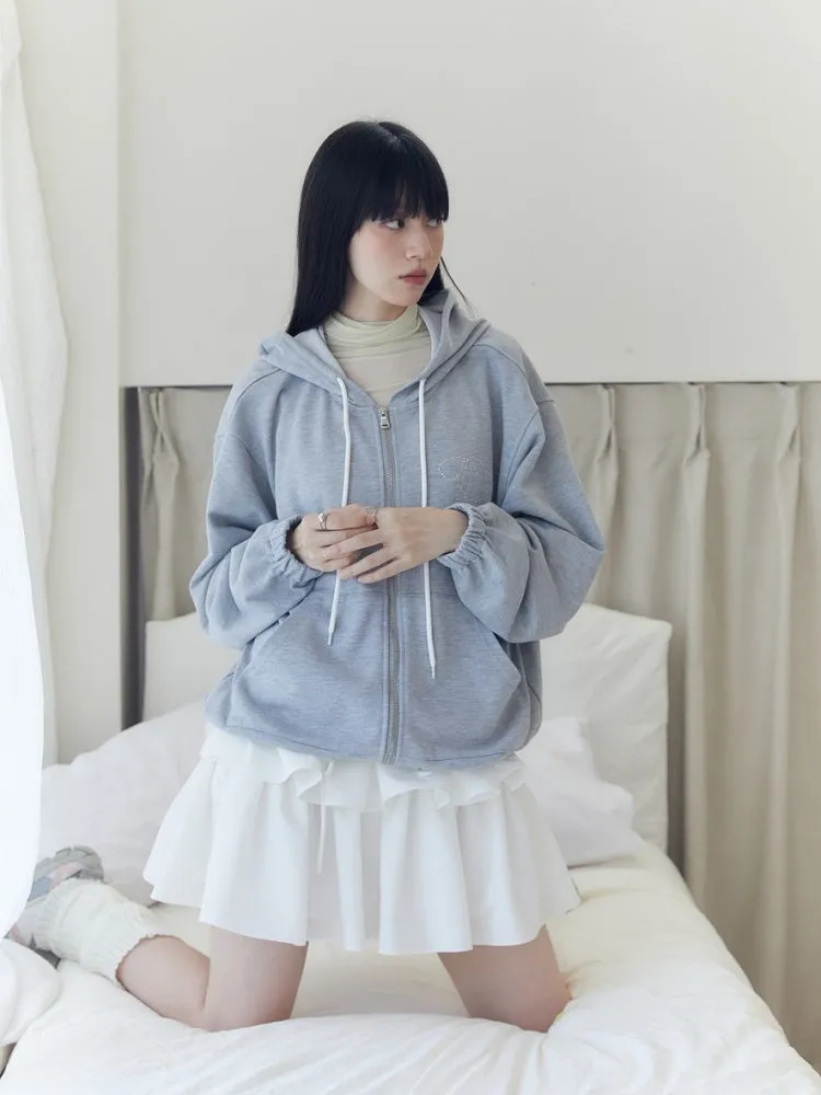 Bow Tie Hood Loose Sweat & Pants【s0000003572】