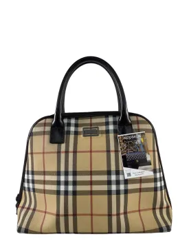 Burberry Vintage Classic Check Canvas Tote