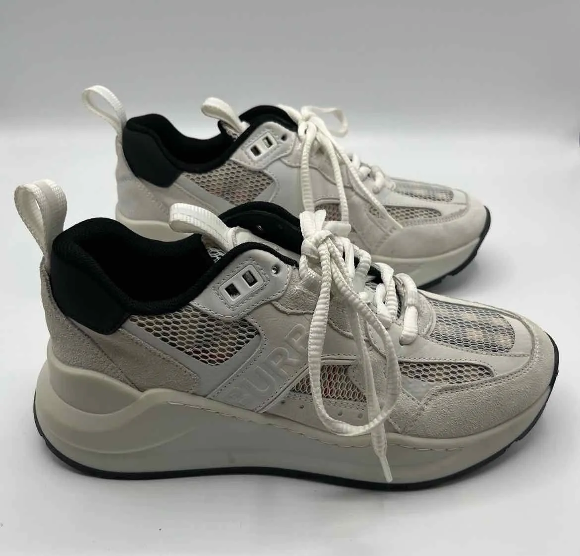 Burberry White Multi Size 36 Shoes