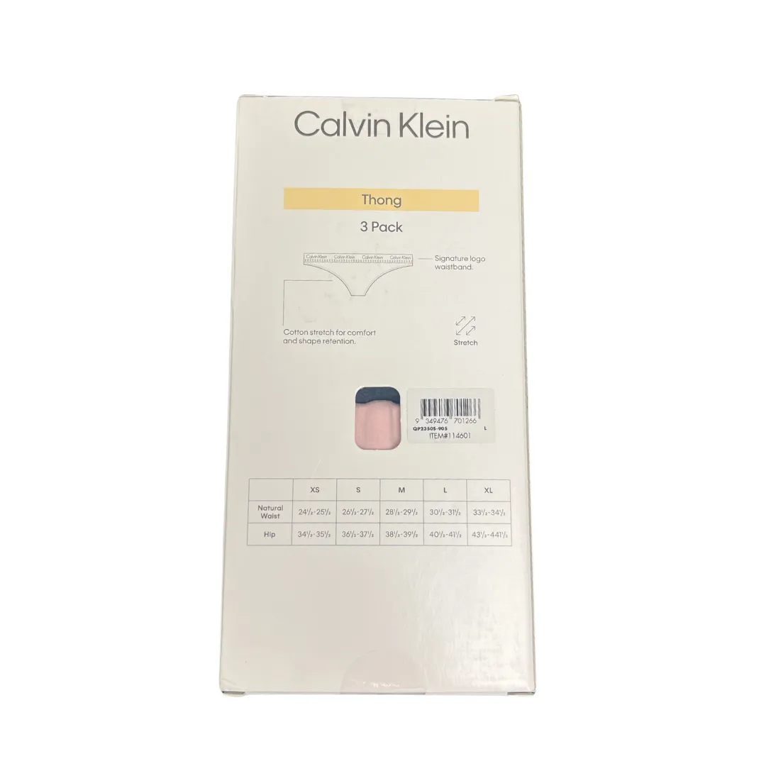 CALVIN KLEIN Women's 3pk Thongs