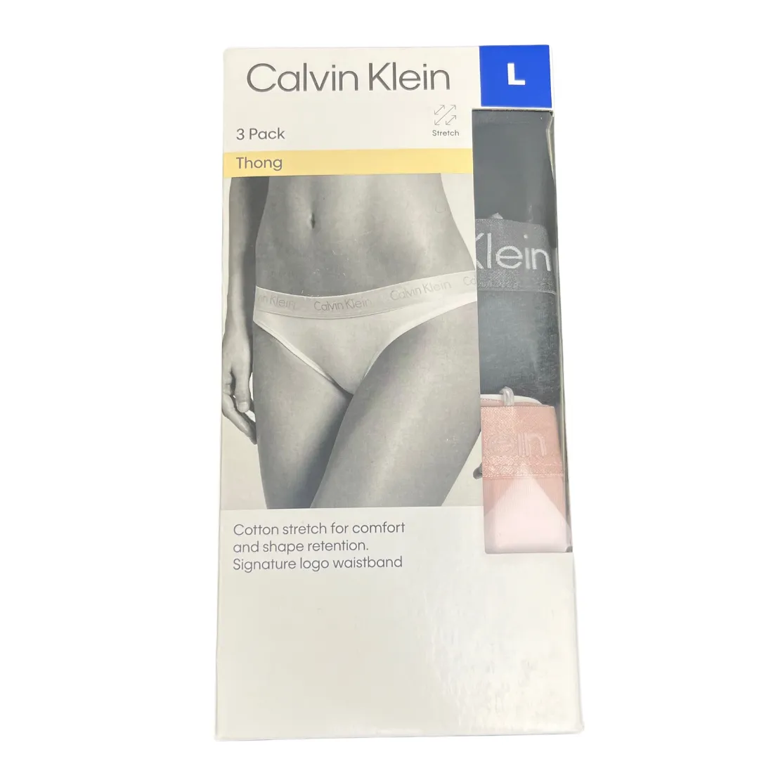 CALVIN KLEIN Women's 3pk Thongs
