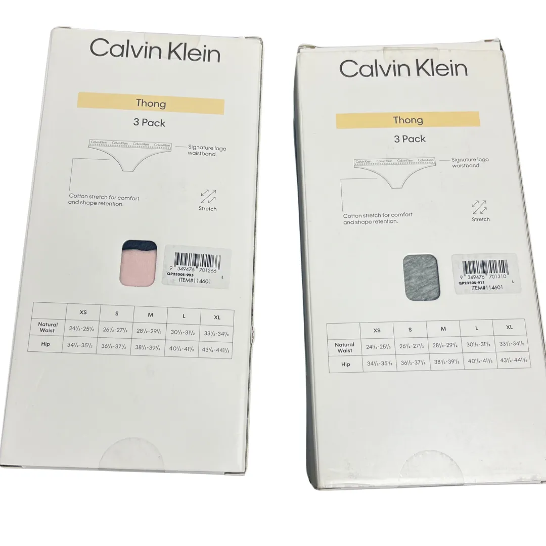 CALVIN KLEIN Women's 3pk Thongs