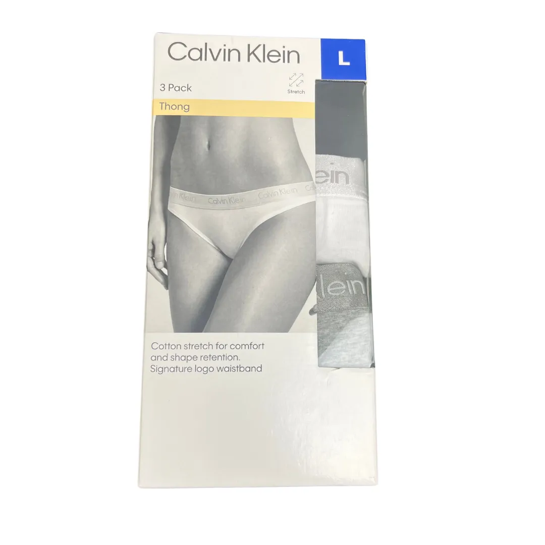 CALVIN KLEIN Women's 3pk Thongs
