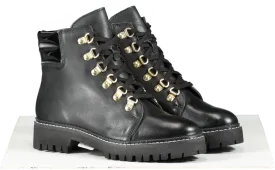 Carvela Black Stolen Leather Biker Ankle Boots UK 3 EU 36 👠