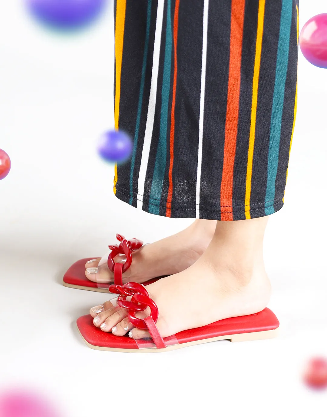 Chain Slides - Red