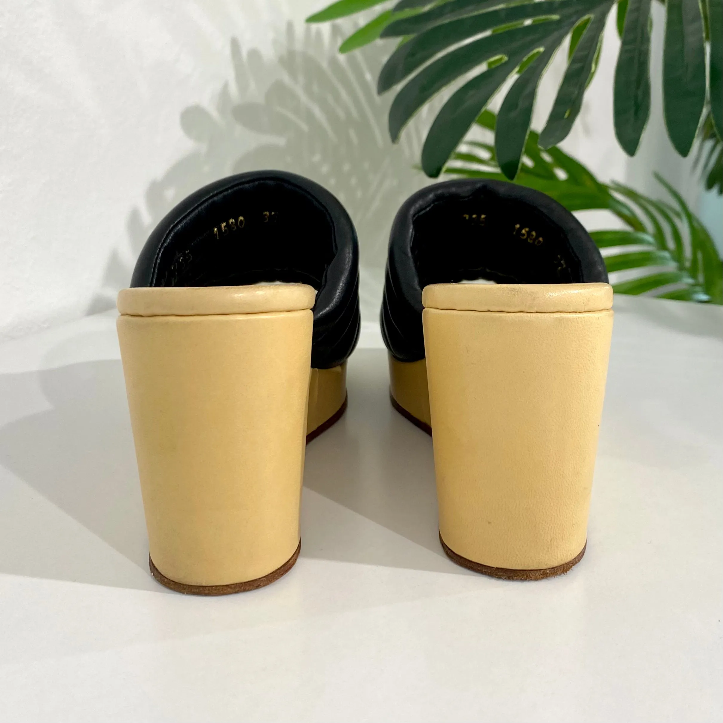 Chanel Vintage Wedge Sandals