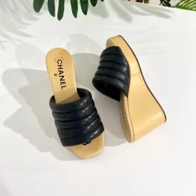 Chanel Vintage Wedge Sandals