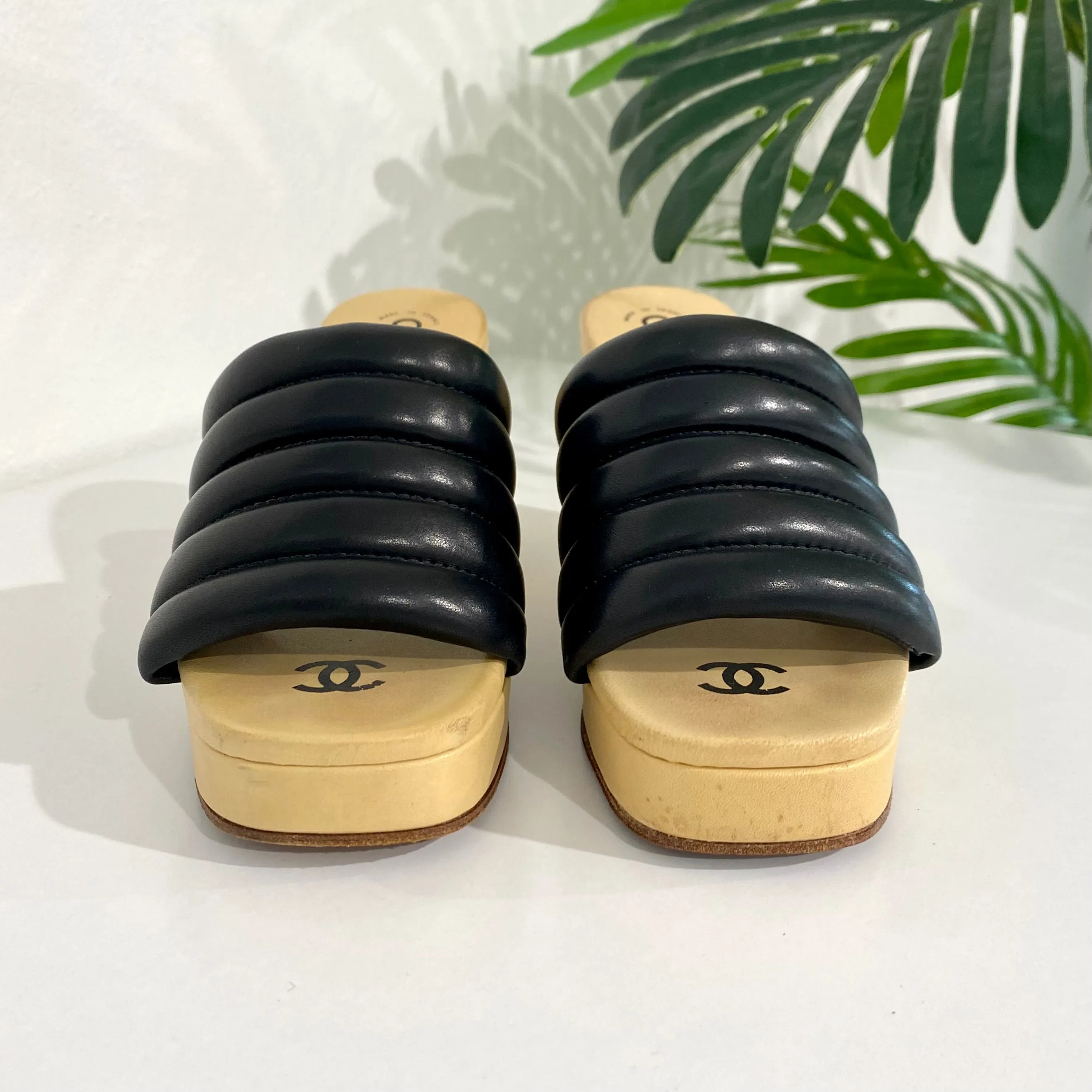 Chanel Vintage Wedge Sandals