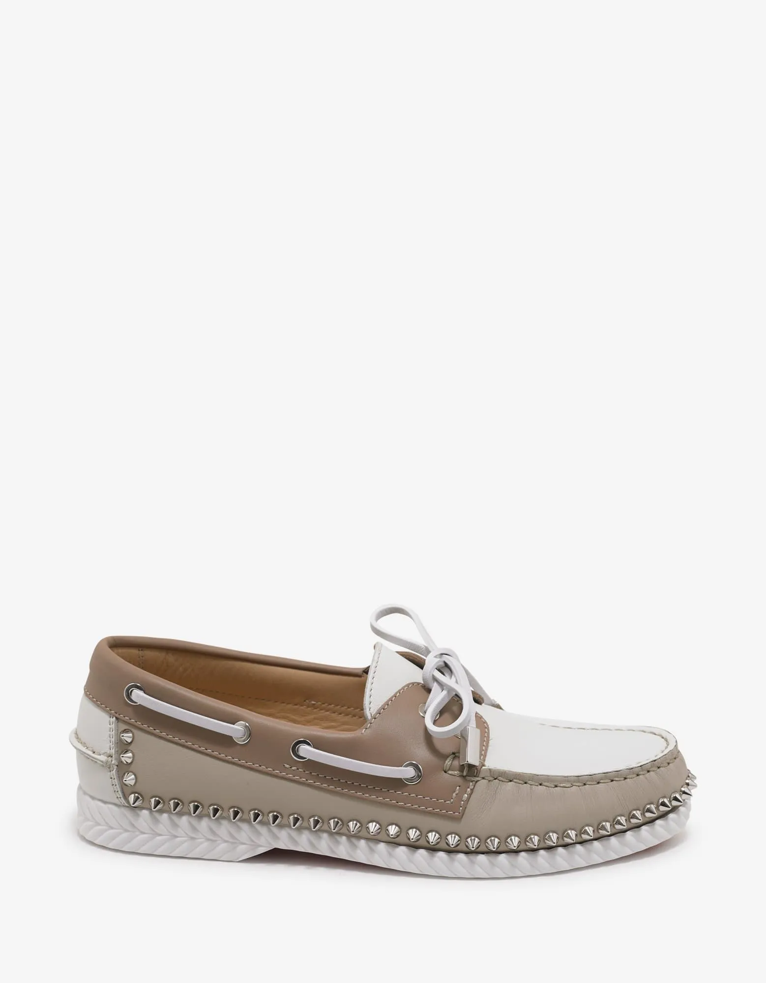 Christian Louboutin Steckel Colombe Beige Boat Shoes -