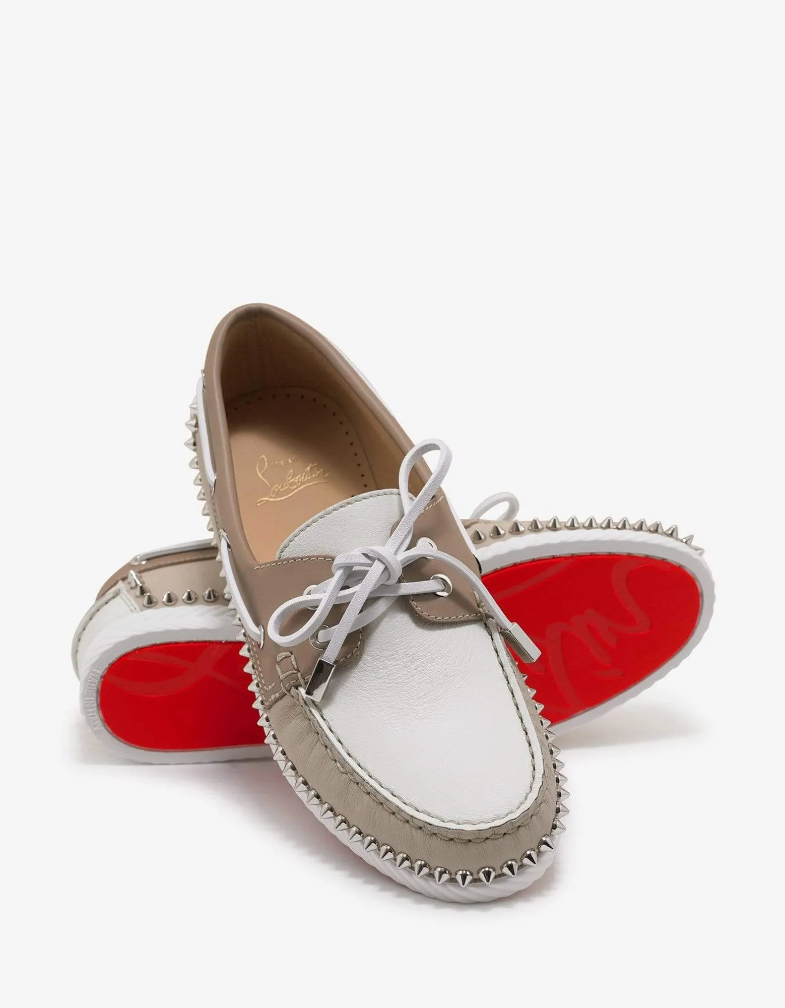 Christian Louboutin Steckel Colombe Beige Boat Shoes -