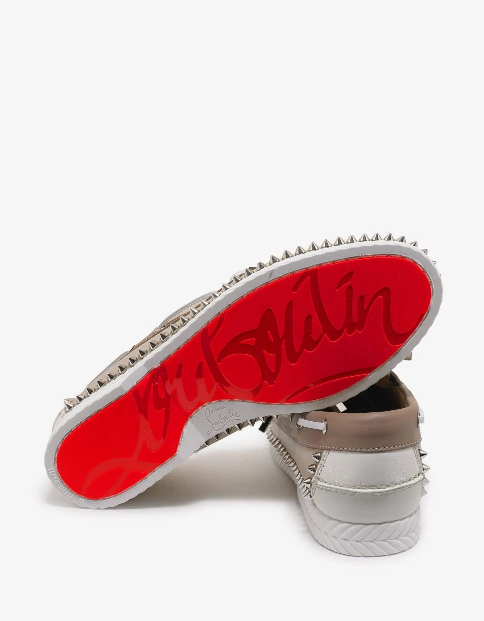Christian Louboutin Steckel Colombe Beige Boat Shoes -