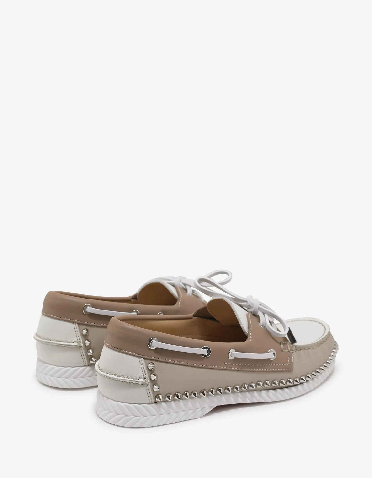 Christian Louboutin Steckel Colombe Beige Boat Shoes -